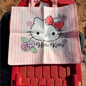 Hello Kitty Pink and White Striped Kids Bag